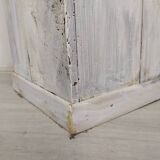 Rustic patinated corner cupboard