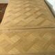 Regency style table in patinated oak Allonges a l'Italian 20th century