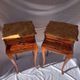 Louis XV Marquetry Bedside Tables, Pair of Vintage French Nightstands