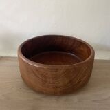 Vintage teak coupe salad bowl