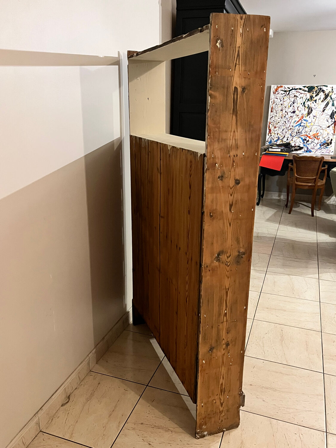 Antique pharmacy shelf