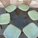 6 vintage chairs Baumann 1960 mid-century Scandinavian compass feet simi