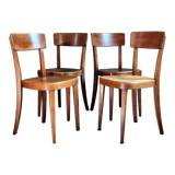 Set of 4 Horgen-Glaris bistro chairs classic model 50s
