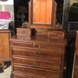 Dressing table chest of drawers with stylish marble top