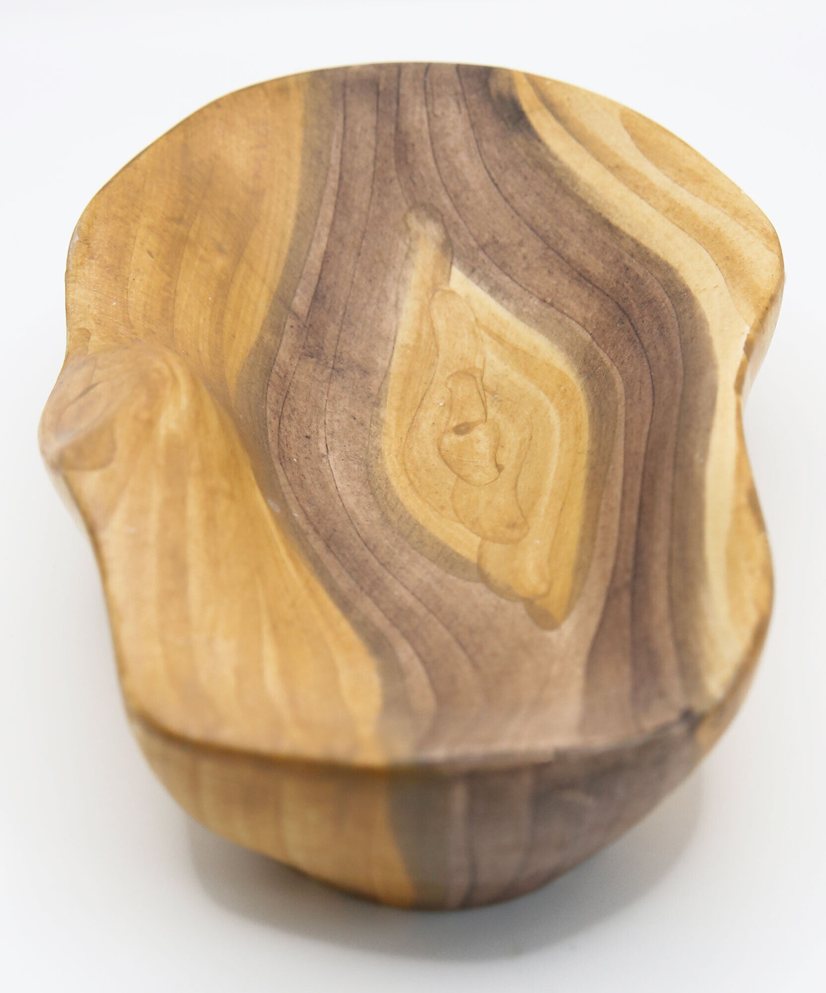 Empty pocket Grandjean Jourdan Vallauris in faience imitiation wood Scandinavian style