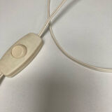 Lampe à poser en verre opalin, 1970