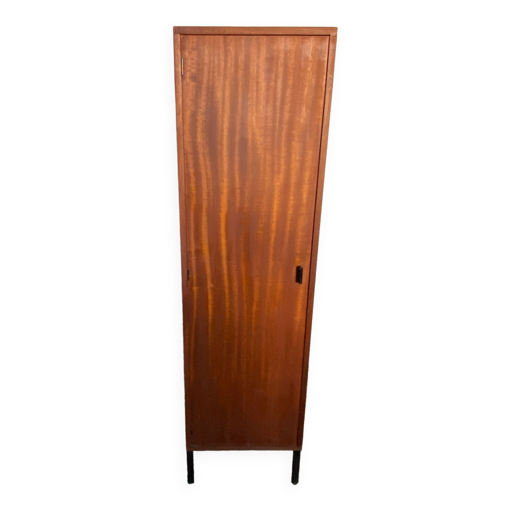 Armoire haute une porte en teck années 60 Selency