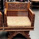 Paire de fauteuils bois, sculpté à la main