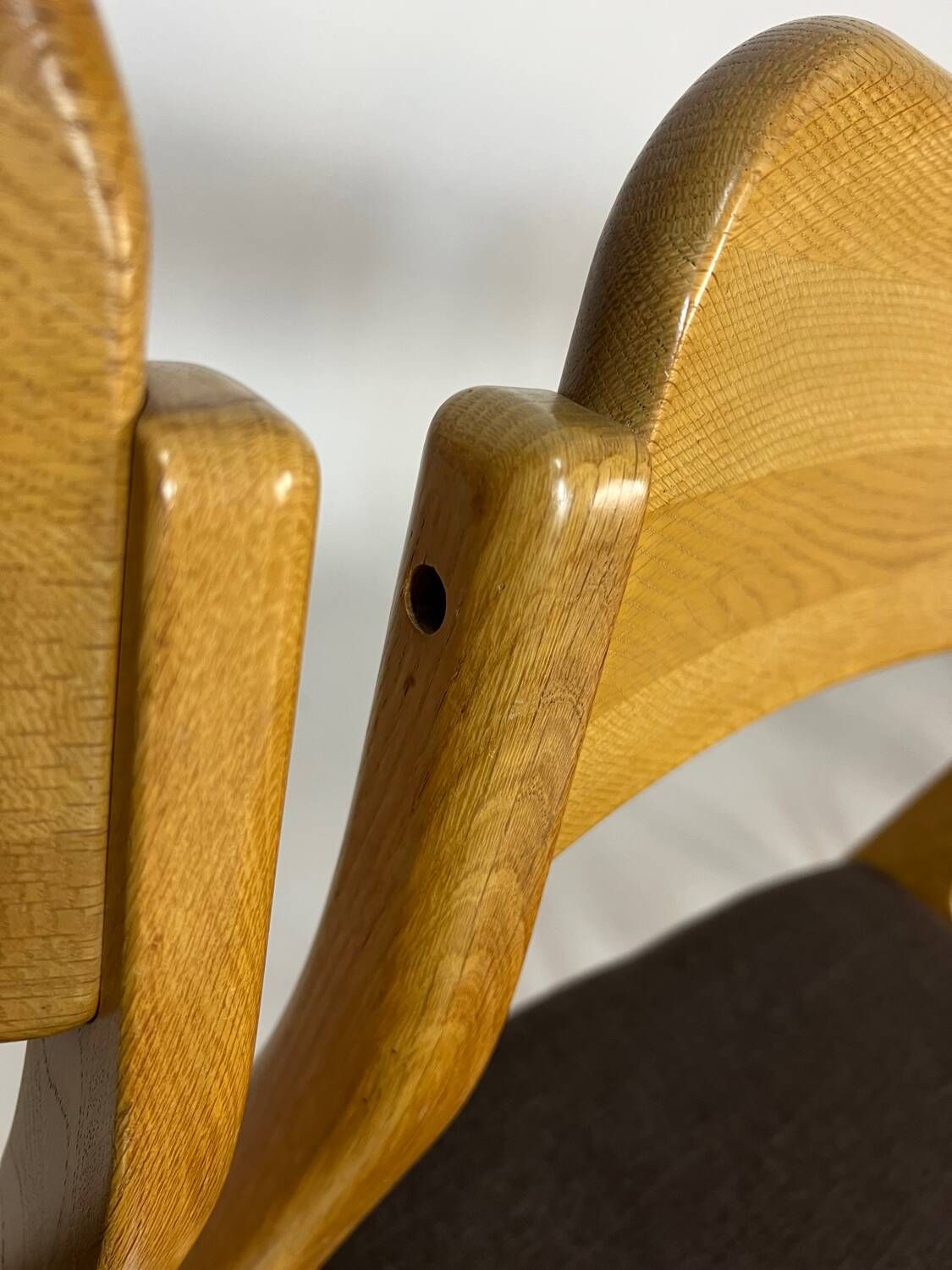 6 oak chairs by Henning Kjaernulf dining chair vintage Danish