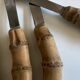 set de 11 couteaux manche bambou 1960 Riviera