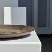 Plat en céramique vert indonésien D:26,5