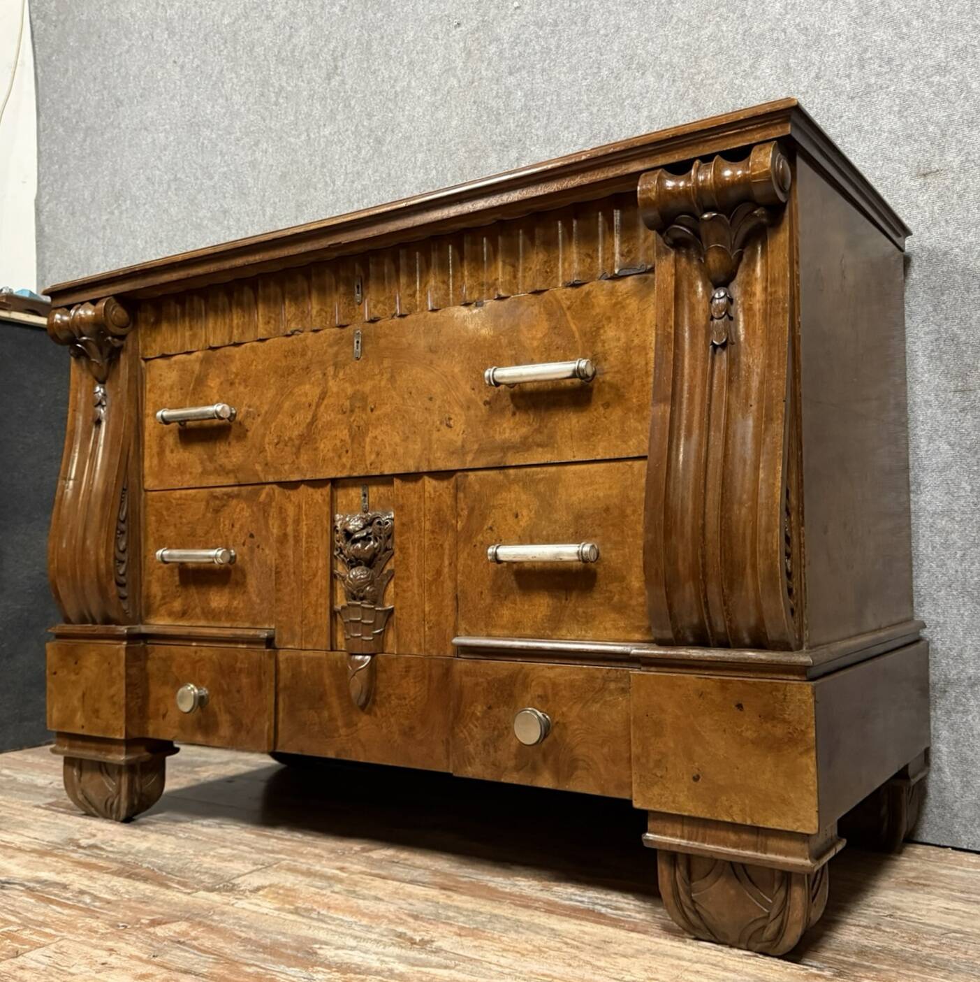 Commode époque art deco en acajou vers 1920-1930