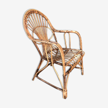 Vintage Italian bamboo chair