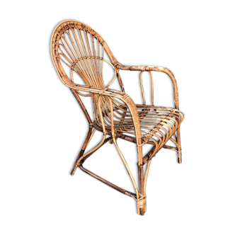 Vintage Italian bamboo chair