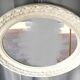 Large White Stucco Wooden Mirror Shabby Chic Baroque Decorative Art