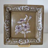 Empty ceramic square pocket after the design of Anne Froget for Jardin d'Ulysse