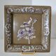 Empty ceramic square pocket after the design of Anne Froget for Jardin d'Ulysse