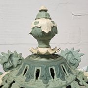 Unique Cast iron Victorian floor lamp art nouveau (converted gas light)