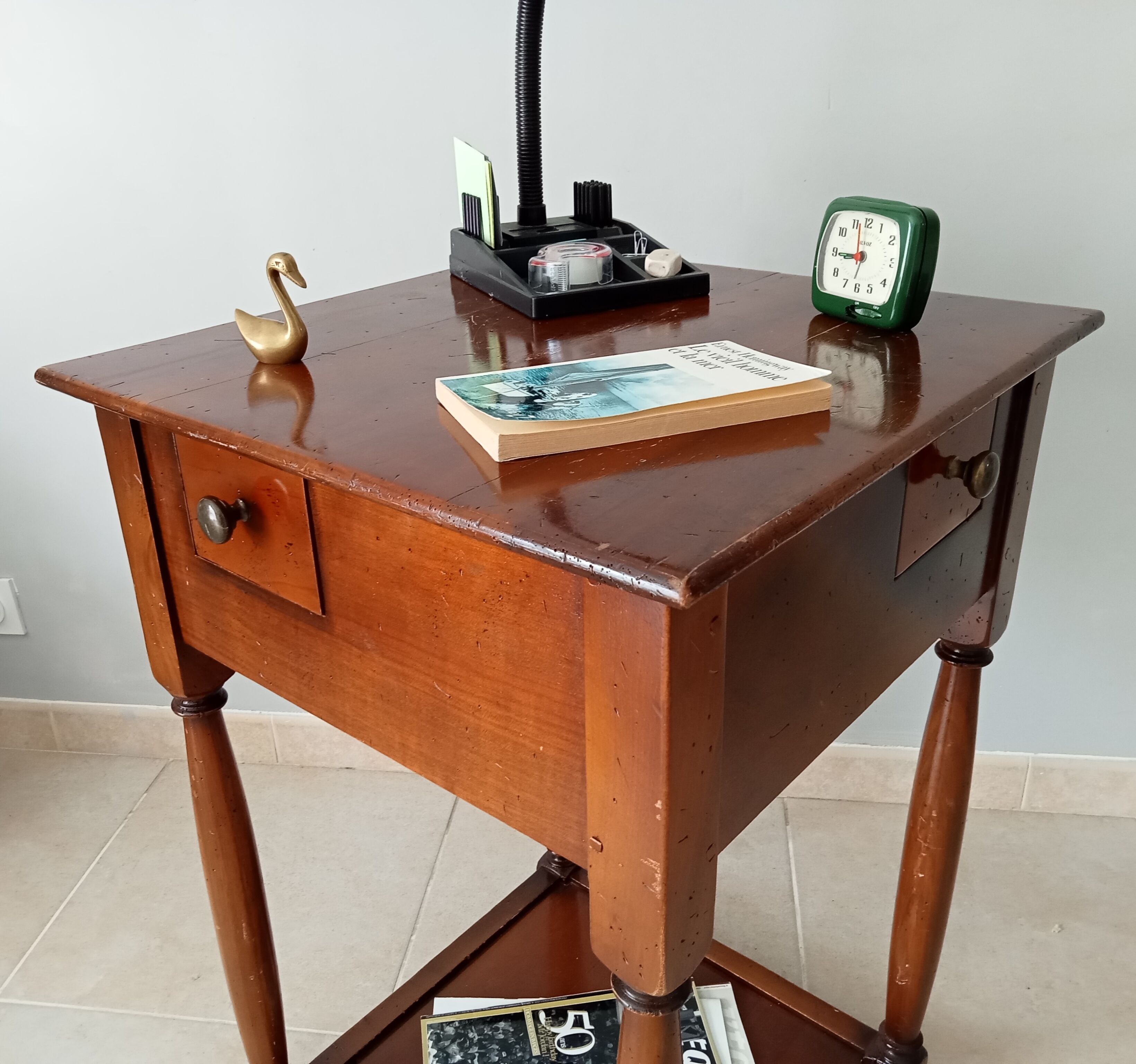 Vintage mahogany side table 50s
