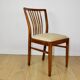 Vintage chairs beige velvet - set of 4