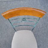 Set of 1 Table and 4 Chairs wrought iron 80s