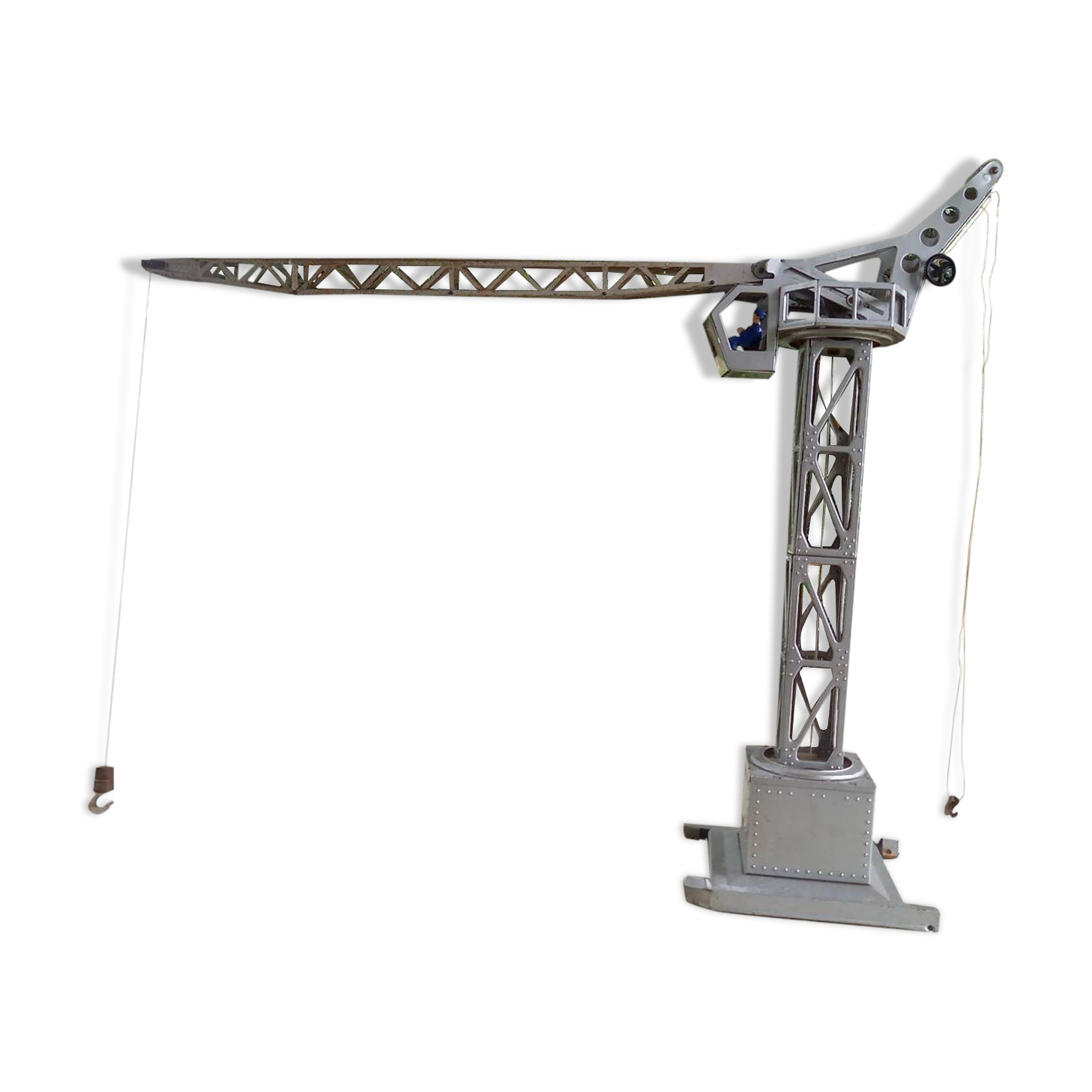 Vintage sheet metal crane