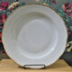 Service de table vintage blanc et or, service de table ancien