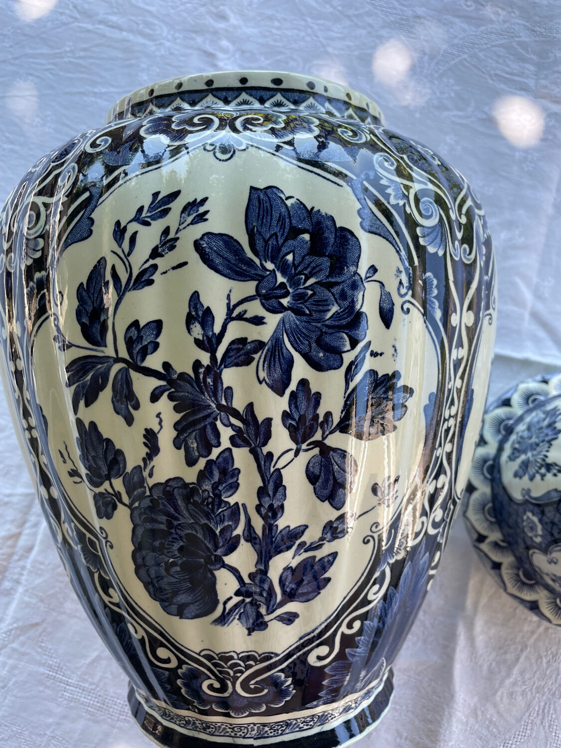 Delftware vase by Boch Royal Sphinx