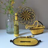 Bouteille fils scoubidou 70’s