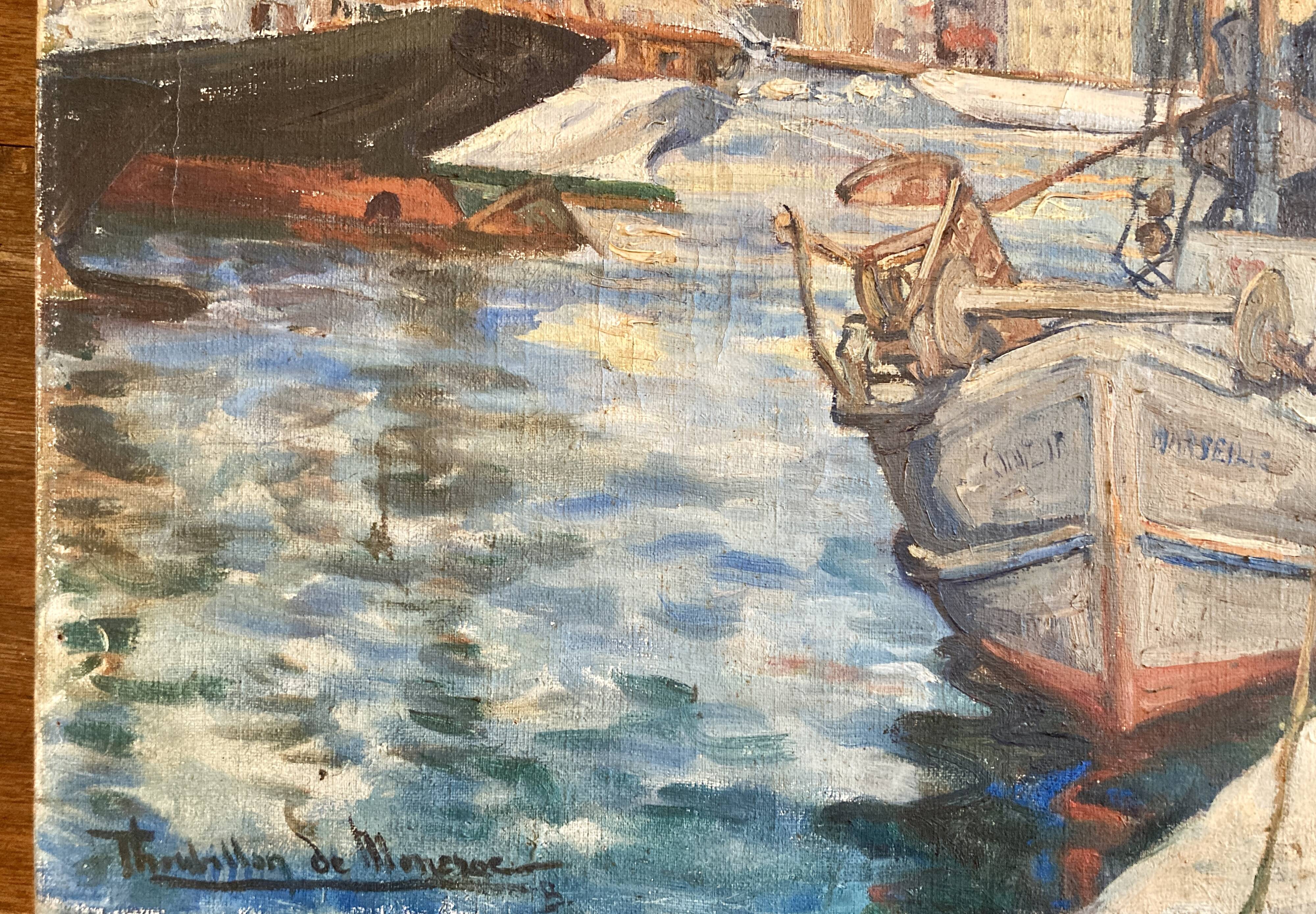 Tableau - Le port de Marseille