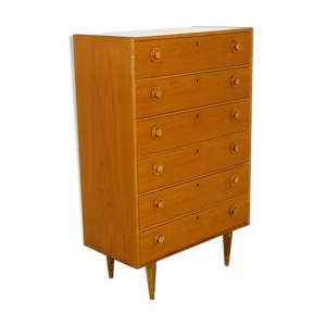 Commode tallboy en teck,