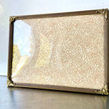 Metal vintage frame in gold colored brass