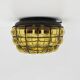 Venetian Murano caged glass flush mount with large bubbles, 1960s
