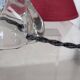 Pair of crystal bedside lamps