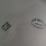 Set of 5 small flowered plates in Limoges porcelain