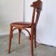 Vintage Bentwood Dining Chair: Thonet Style Fan Backrest, 1970s Irish Pub