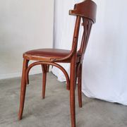 Vintage Bentwood Dining Chair: Thonet Style Fan Backrest, 1970s Irish Pub