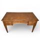 Antique Louis XVI / Directory desk – gilded leather – 5 drawers – keys