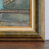 Painting hamlet in winter