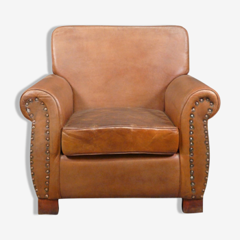 Fauteuil club en cuir