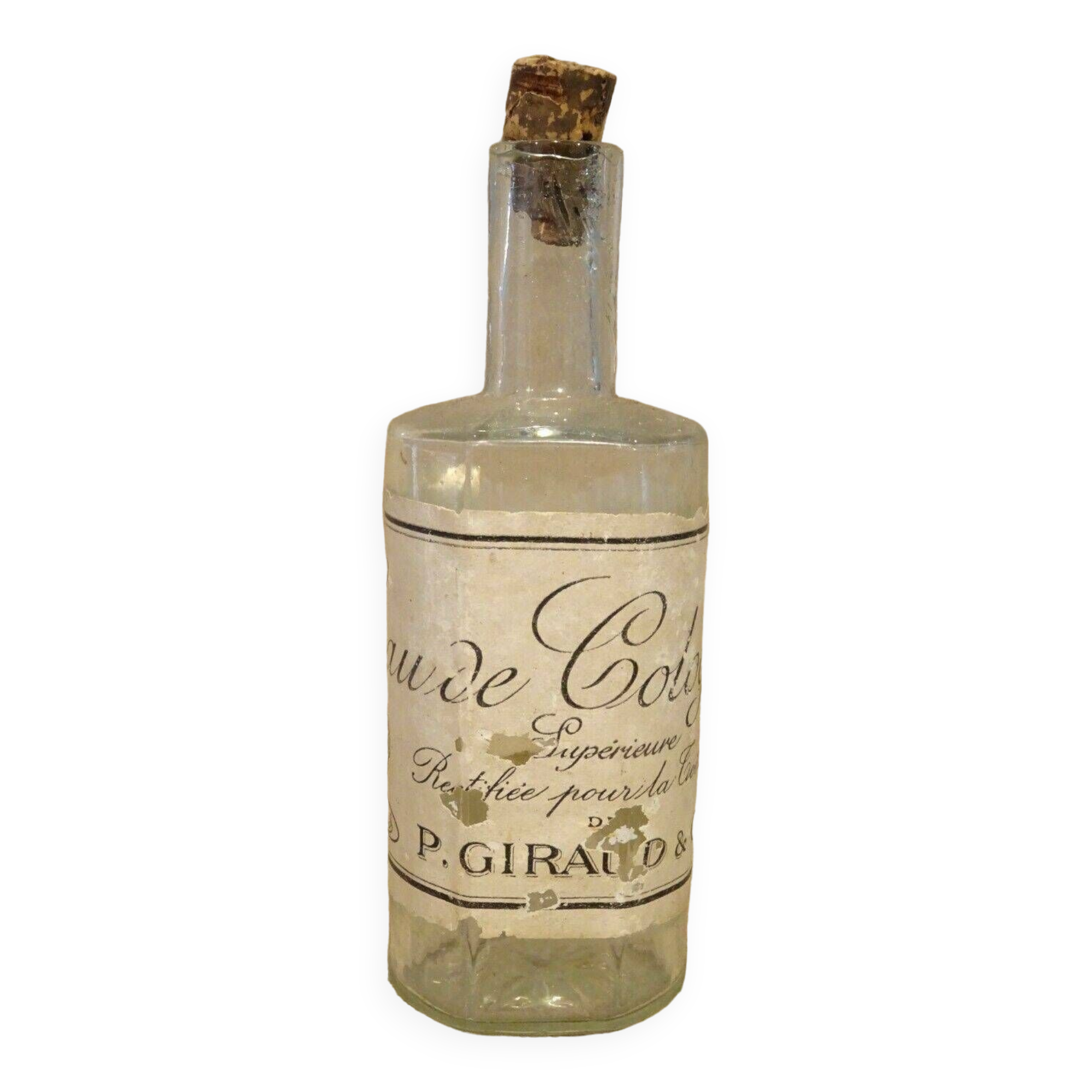 Old eau de cologne bottle bottle Giraud & Cie Paris perfume