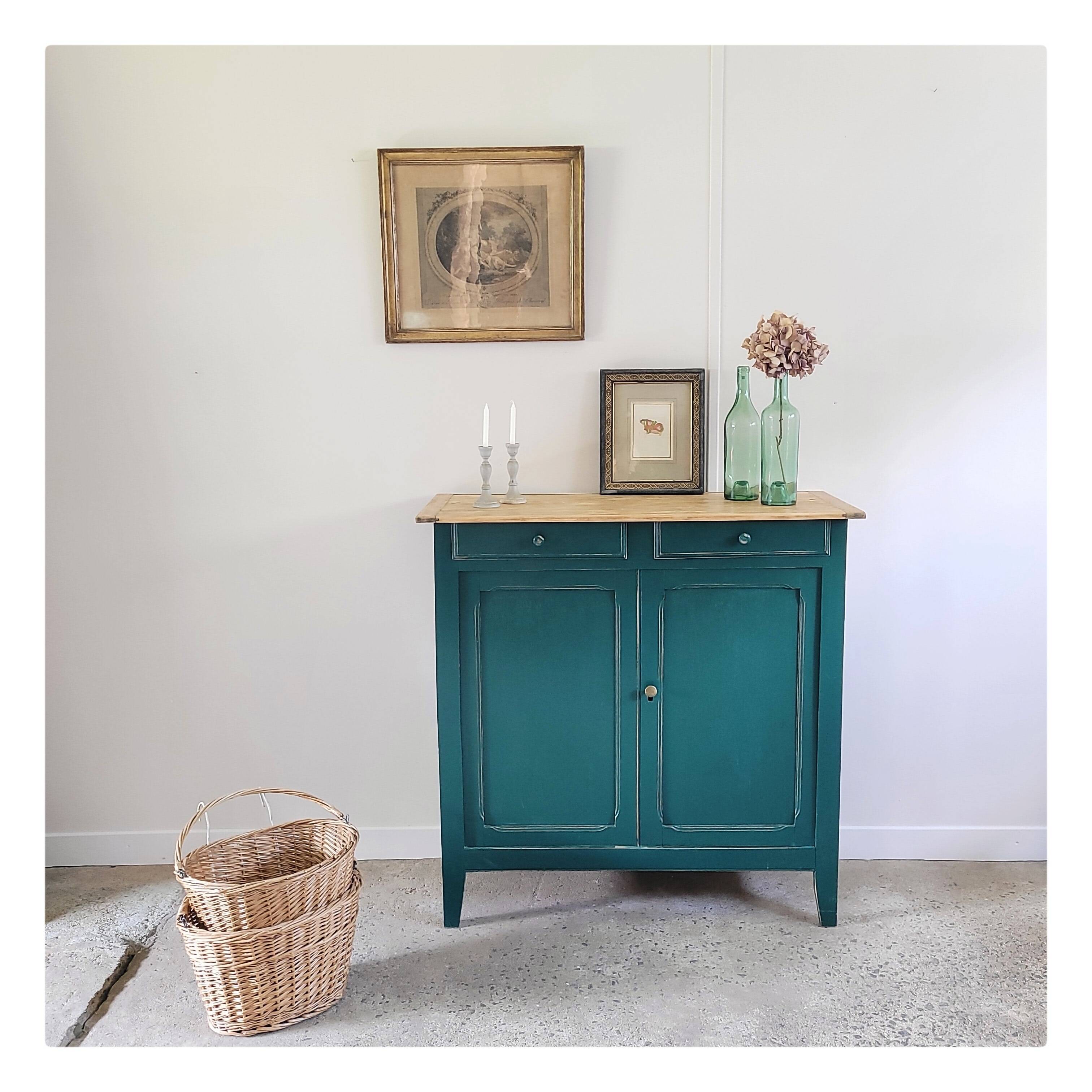 Green patinated Parisian sideboard