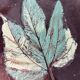 Decorative plate leaf signed
