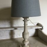 Antique wooden table lamp