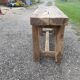 Old walnut workbench