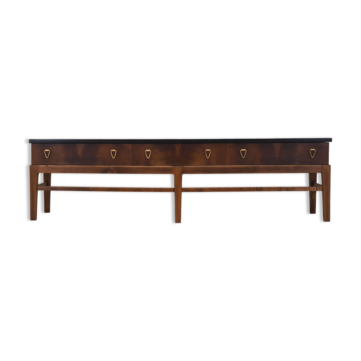 Walnut console, Danish design, 1960s, production Denmark