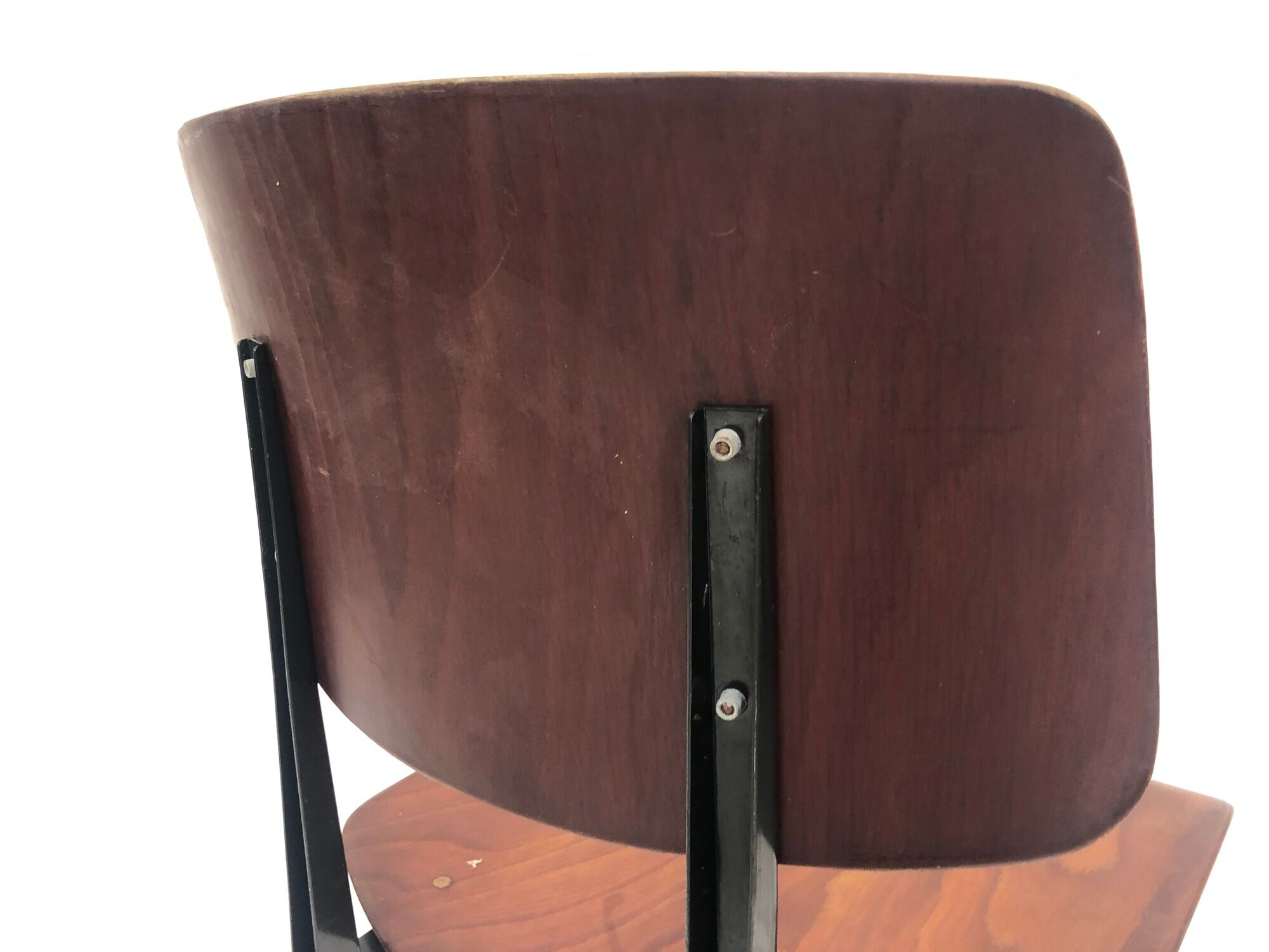 Lot of 4 vintage school chairs Galvanitas S16 Netherlands