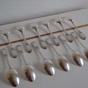 12 tablespoons metal argente orfevre frionnet francois