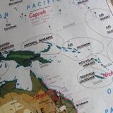 MDI school map: SOUTH AMERICA - OCEANIA fauna vegetation.