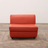 Mario Bellini Amanta modular sofa in orange leather for C&B Italy, 1960s
